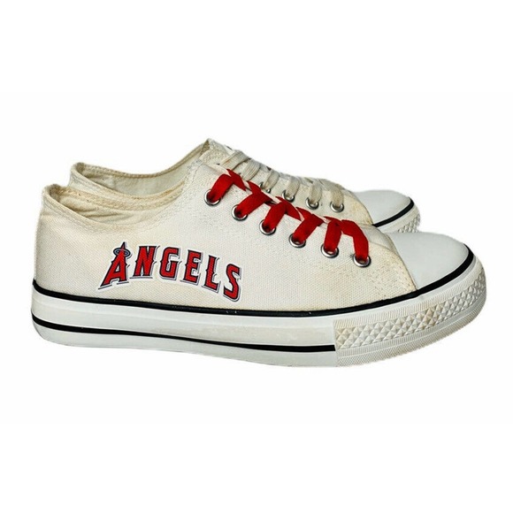 E-LOV Other - Los Angeles Angels Unisex Canvas Baseball Shoes MLB Sneakers Sz 39 M 6.5 W 8.5